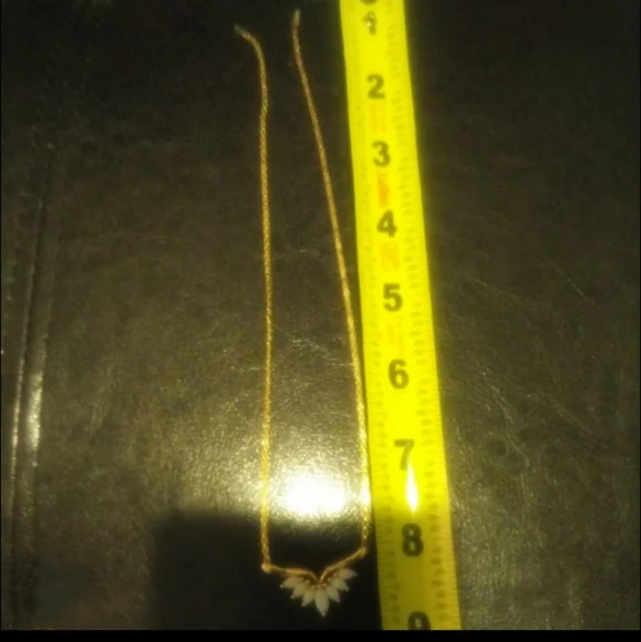 💯 Authentic Vintage 14k gold and genuine large opal chain - Picture 11 of 14